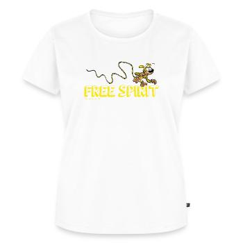 Marsupilami Free Spirit - T-shirt Premium bio Femme - blanc - Devant - AI Model Female 172 dark (172cm)