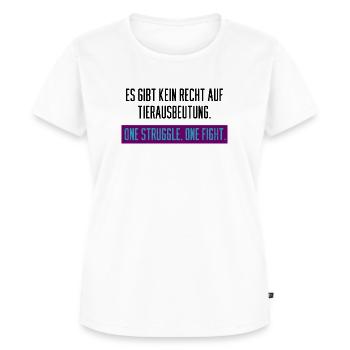 tierschutz - Frauen Premium Bio T-Shirt - Weiß - Vorne - AI Model Female 172 dark (172cm)