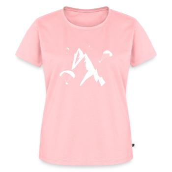 Gleitschirmfliegen - Frauen Premium Bio T-Shirt - Rosa - Vorne - AI Model Female 172 dark (172cm)