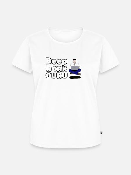 Deep Work Guru - Frauen Premium Bio T-Shirt - Weiß