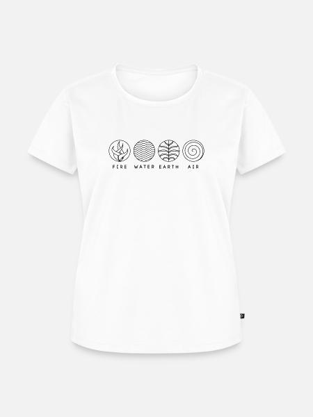 4 Elemente - Farbwechsel möglich - Frauen Premium Bio T-Shirt - 