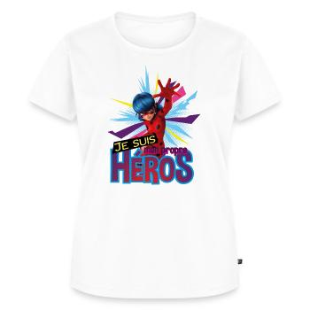 Miraculous Ich Bin Mein Eigener Held - Frauen Premium Bio T-Shirt - Weiß - Vorne - AI Model Female 172 dark (172cm)
