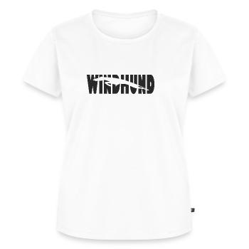 Windhund - Frauen Premium Bio T-Shirt - Weiß - Vorne - AI Model Female 172 dark (172cm)