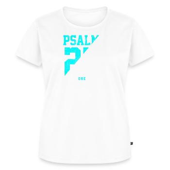 psalm 23 bibel jesus - Frauen Premium Bio T-Shirt - Weiß - Vorne - AI Model Female 172 dark (172cm)