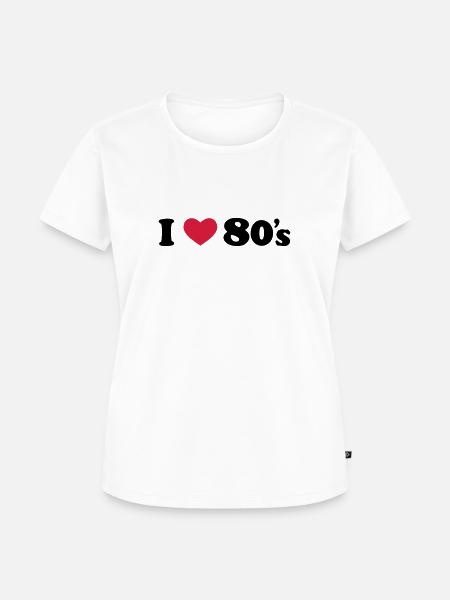 80's - Frauen Premium Bio T-Shirt - Weiß