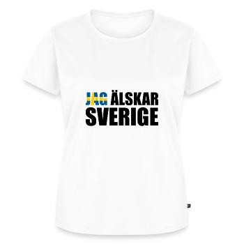 JAG ALSKAR SVERIGE - Women's Premium Organic T-shirt - white - Front - AI Model Female 172 dark (172cm)