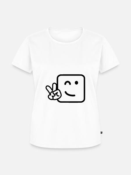Cooles Gesicht - Frauen Premium Bio T-Shirt - Weiß