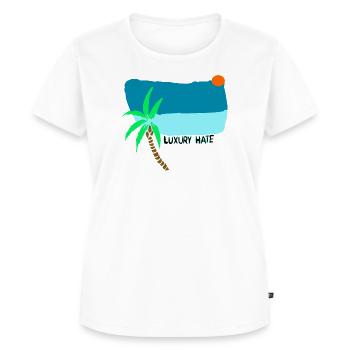 Luxus Hasskunst - Frauen Premium Bio T-Shirt - Weiß - Vorne - AI Model Female 172 dark (172cm)
