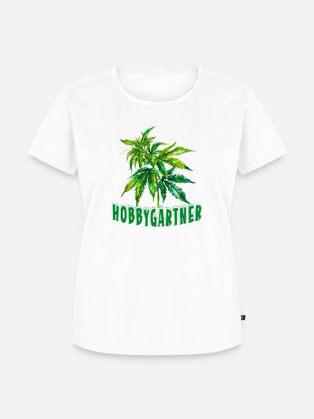 Hobbygärtner - Frauen Premium Bio T-Shirt - Weiß