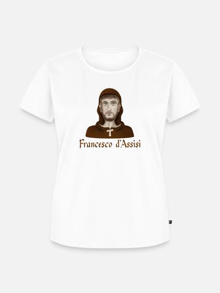 Francesco d'Assisi - Frauen Premium Bio T-Shirt - Weiß