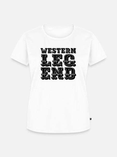 Western Legend - Frauen Premium Bio T-Shirt - Weiß