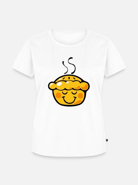 Smiley Pie - Frauen Premium Bio T-Shirt - Weiß