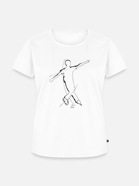 street roller slalom - Frauen Premium Bio T-Shirt - Weiß