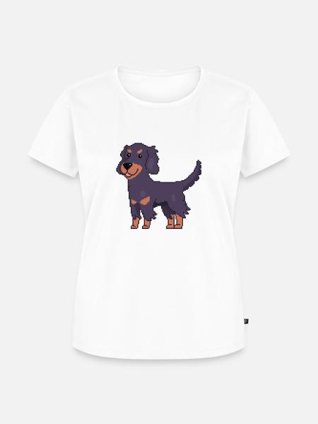 Gordon Setter - Frauen Premium Bio T-Shirt - Weiß