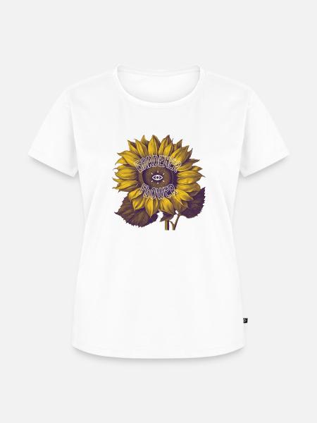 Sonnenblume - Frauen Premium Bio T-Shirt - Weiß
