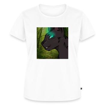 Warrior Cats character - Women's Premium Organic T-shirt - white - Front - AI Model Female 172 dark (172cm)