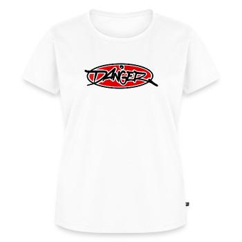 Danger! - Women's Premium Organic T-shirt - white - Front - AI Model Female 172 dark (172cm)