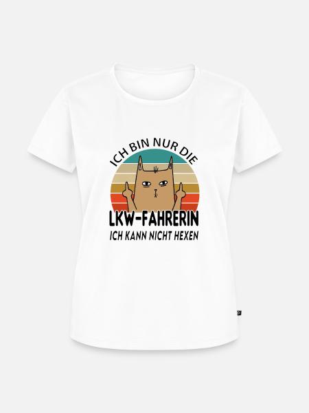 Lkw Fahrerin - Frauen Premium Bio T-Shirt - Weiß