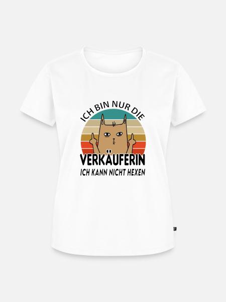 Verkäuferin - Frauen Premium Bio T-Shirt - Weiß