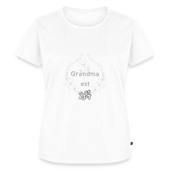 Grandma est 2024 - Frauen Premium Bio T-Shirt - Weiß - Vorne - AI Model Female 172 dark (172cm)