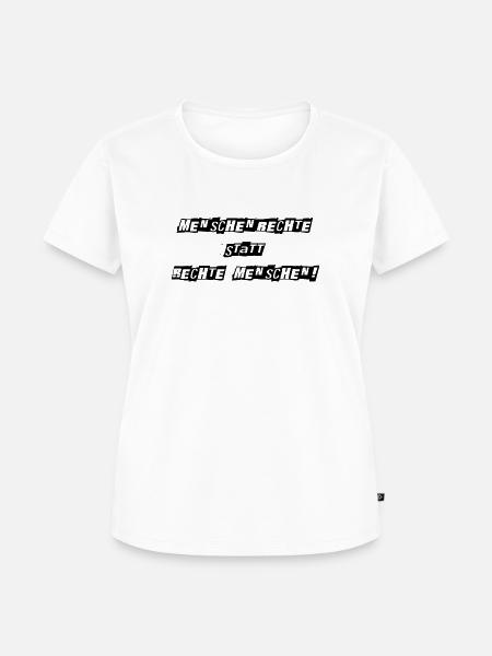 Menschenrechte - Frauen Premium Bio T-Shirt - Weiß