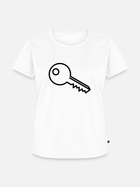 Schlüssel - Frauen Premium Bio T-Shirt - Weiß
