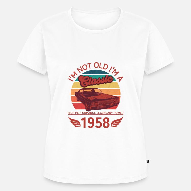 Ich bin nicht alt, ich bin ein Klassiker - Frauen Premium Bio T-Shirt - Weiß