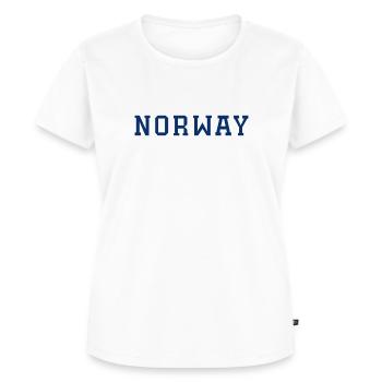 Noorwegen - Vrouwen Premium Bio T-shirt - wit - Voor - AI Model Female 172 dark (172cm)