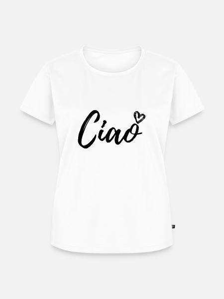 Ciao - Frauen Premium Bio T-Shirt - Weiß