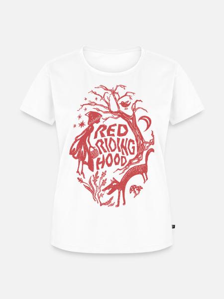 Rotkäppchen Red riding hood - Frauen Premium Bio T-Shirt - Weiß