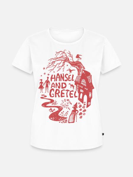 Hänsel und Gretel Märchen - Frauen Premium Bio T-Shirt - Weiß