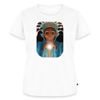 Ancient Luminous Wisdom - Women's Premium Organic T-shirt - white - Front - AI Model Female 172 dark (172cm)