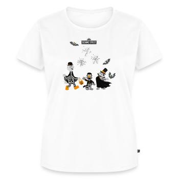 Sesamstraße Halloween Trick or Treat - Frauen Premium Bio T-Shirt - Weiß - Vorne - AI Model Female 172 dark (172cm)