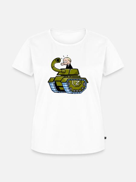 Putin's FAIL - Frauen Premium Bio T-Shirt - Weiß