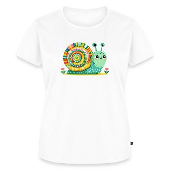 Cute Snail for Kids - Women's Premium Organic T-shirt - white - Front - AI Model Female 172 dark (172cm)