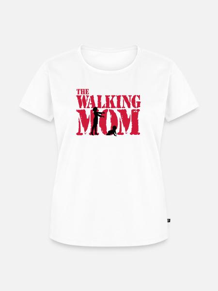 The walking Mom - Frauen Premium Bio T-Shirt - Weiß