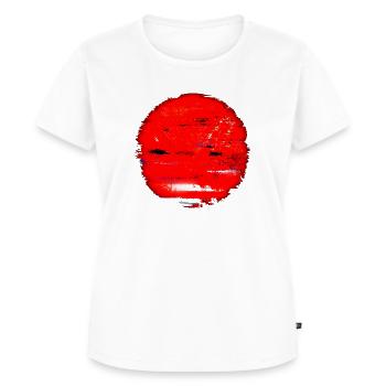 "Sunset" by Acryl Gallery & Design - Women's Premium Organic T-shirt - white - Front - AI Model Female 172 dark (172cm)