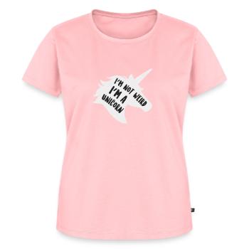 I'm Not Weird I'm a Unicorn Einhorn Geschenkidee - Frauen Premium Bio T-Shirt - Rosa - Vorne - AI Model Female 172 dark (172cm)