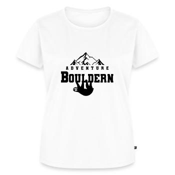 Faultier Bouldern Klettern Geschenkidee - Frauen Premium Bio T-Shirt - Weiß - Vorne - AI Model Female 172 dark (172cm)