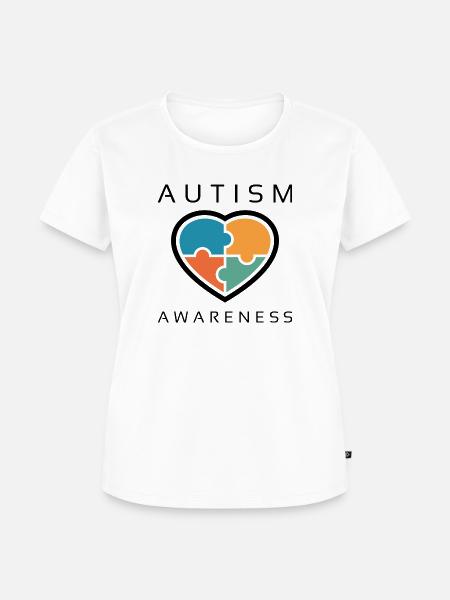 Autismus Bewusstsein - Frauen Premium Bio T-Shirt - Weiß