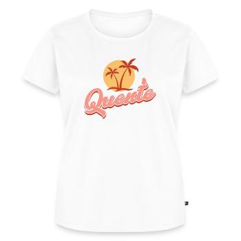 Palm trees - Women's Premium Organic T-shirt - white - Front - AI Model Female 172 dark (172cm)
