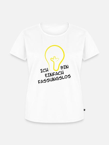 Wirklich fassungslos - Frauen Premium Bio T-Shirt - Weiß