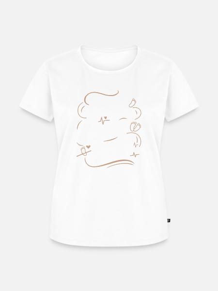 Zuversicht auf der Kinderwunsch-Reise - Frauen Premium Bio T-Shirt - Weiß