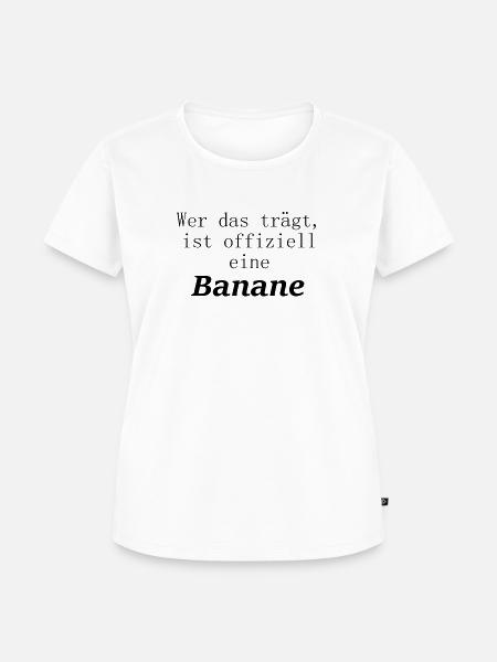 Banane - Frauen Premium Bio T-Shirt - Weiß
