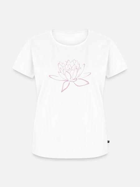 Lotusblume - Frauen Premium Bio T-Shirt - Weiß