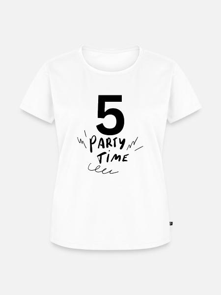 5 - Frauen Premium Bio T-Shirt - Weiß