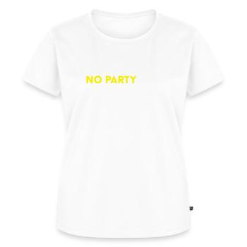 No Scotland, No Party - Women's Premium Organic T-shirt - white - Front - AI Model Female 172 dark (172cm)