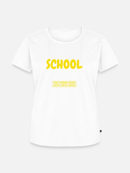 Schulkrankenschwester - Frauen Premium Bio T-Shirt - Weiß