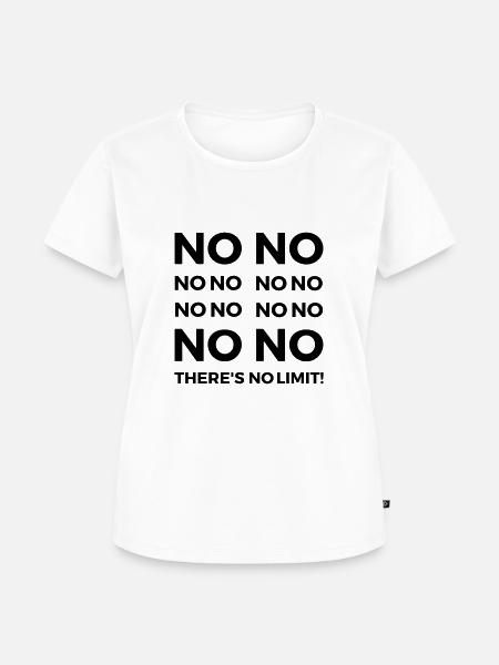NO LIMIT - Frauen Premium Bio T-Shirt - Weiß