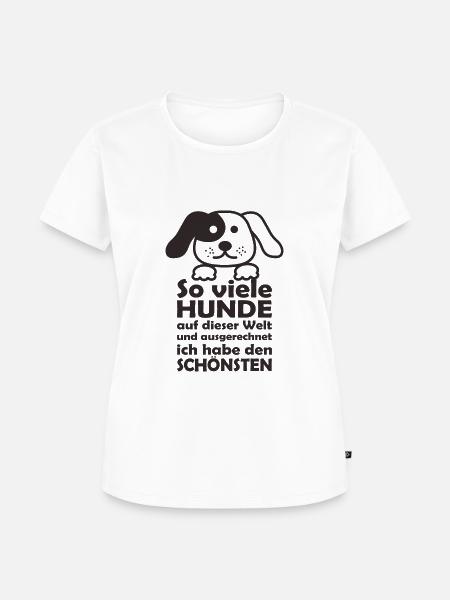 Hundeliebhaber - Frauen Premium Bio T-Shirt - Weiß